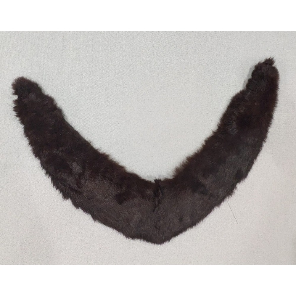 Unbranded Fur Collar Womens OS Dark Brown Excellent Vintage Real Fur Wrap Scarf